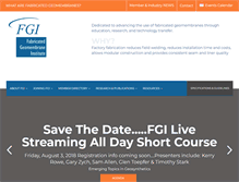 Tablet Screenshot of fabricatedgeomembrane.com